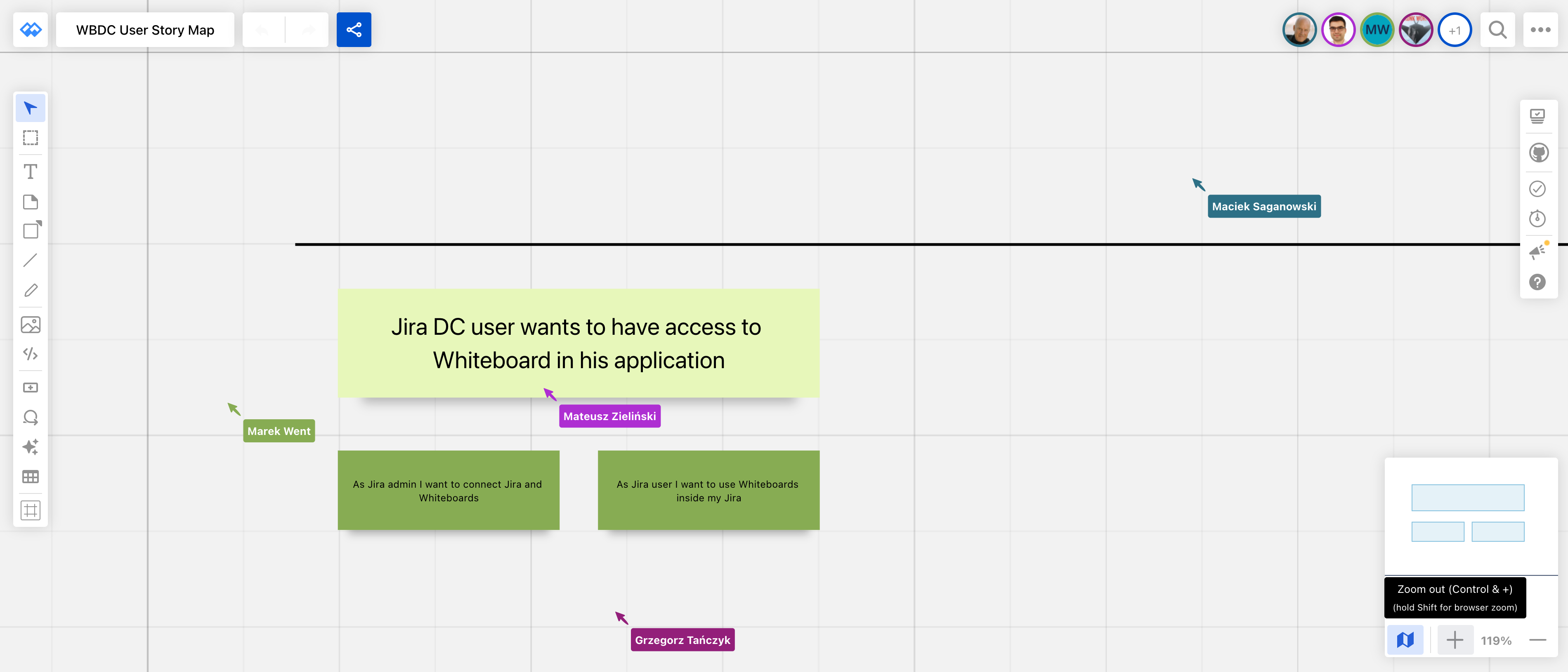 Defining the goal for user story mapping